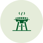 Zona de parrilla  con vista panorámica